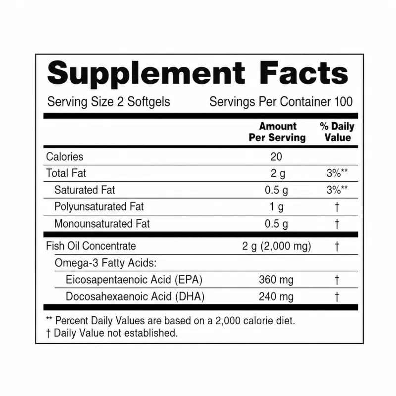 Omega 3 Aceite de pescado NOW 100 cápsulas 