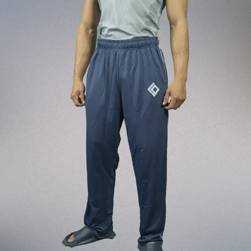 Pantalon de chandal LDAN de corte recto color azul navy Xl