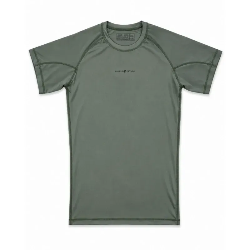 PULLOVER DE COMPRESION BASIC MEN - VERDE MILITA M