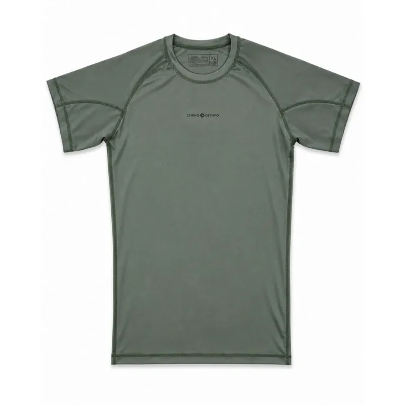 PULLOVER DE COMPRESION BASIC MEN - VERDE MILITA