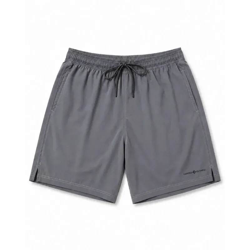 SHORT CON LICRA BASIC MEN - GRIS M