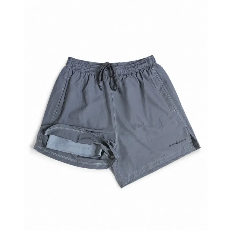 SHORT CON LICRA BASIC MEN - GRIS
