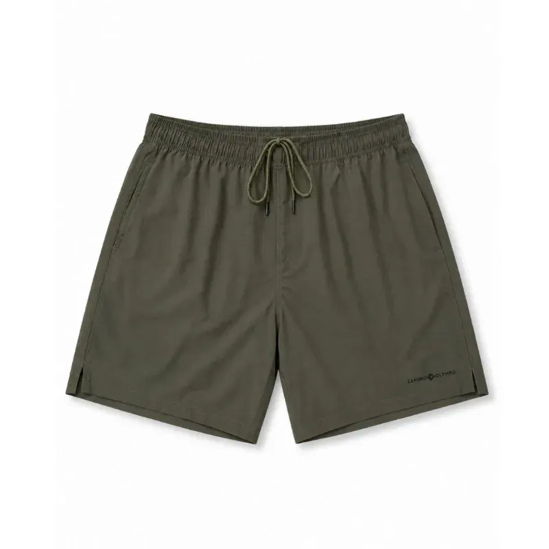 SHORT CON LICRA BASIC MEN - VERDE MILITAR M