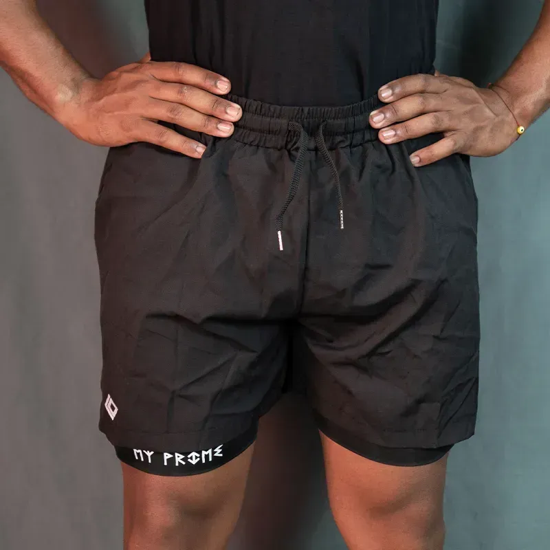 Short con licra Myprime negro L