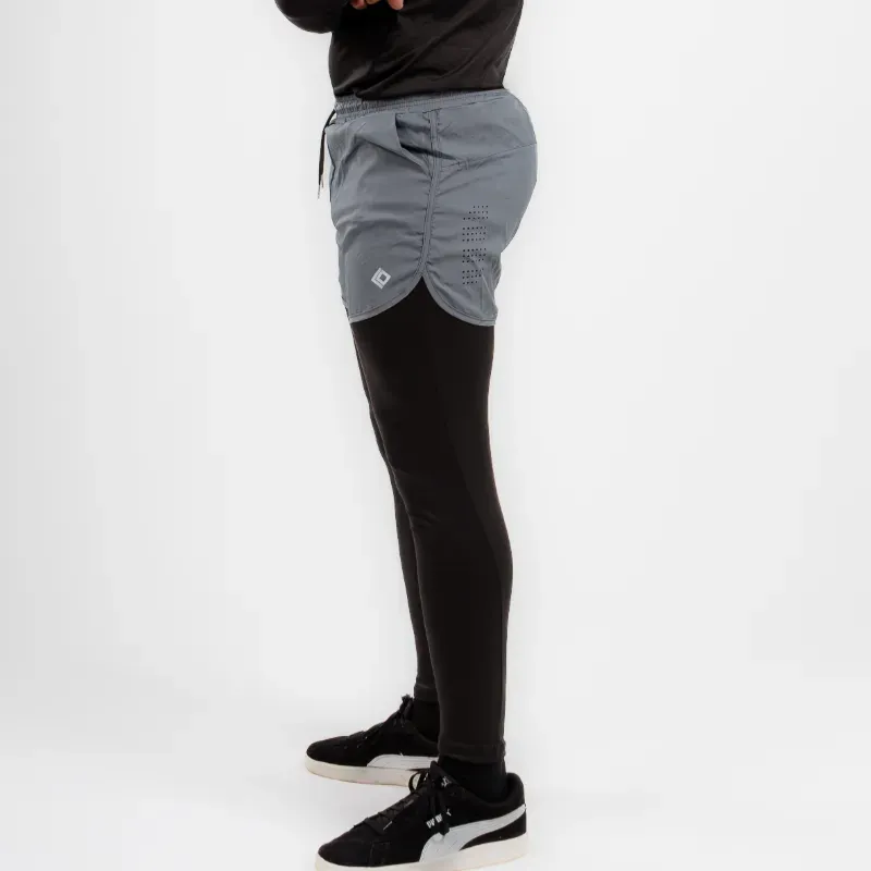 SHORT GRIS CON LICRA LARGA LDAN EVOLUTION