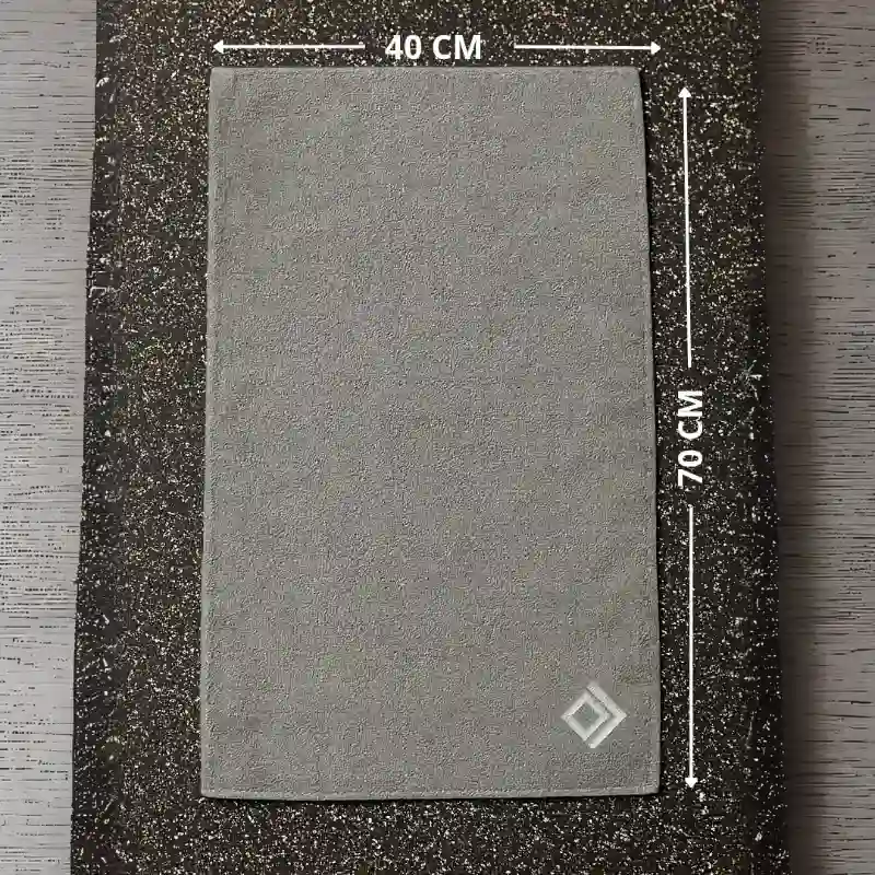 Toalla microfibra color gris