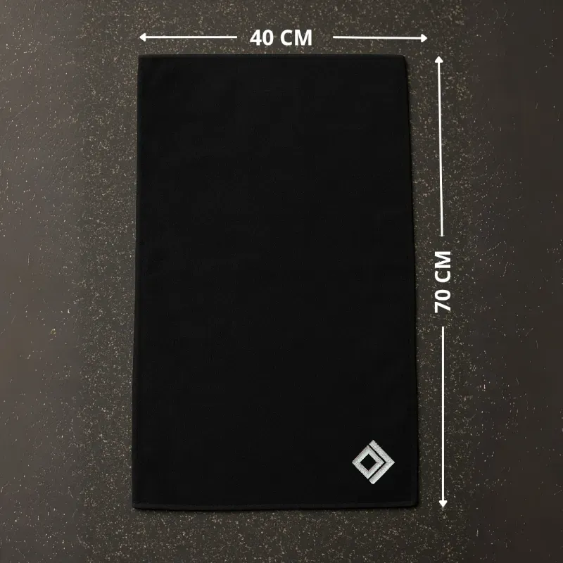 Toalla microfibra color negro