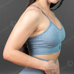Top deportivo BASIC azul L
