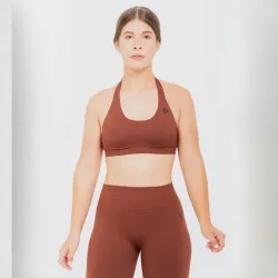 TOP DEPORTIVO ESTILO HALTER BASIC – MARRÓN