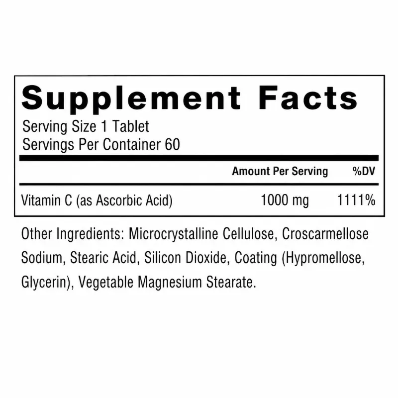 Vitamina C Force Factor 1000 mg 60 caps