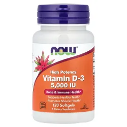 Vitamina D-3 2000 IU de alta potencia de NOW