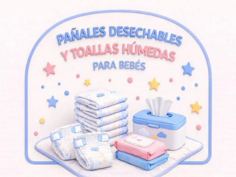 Pañales Desechables y Toallas Húmedas 