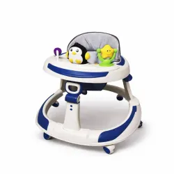 Andador Infantil Blanco y Azul con Juguetes