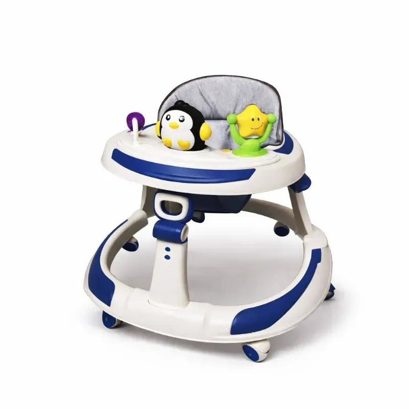 Andador Infantil Blanco y Azul con Juguetes