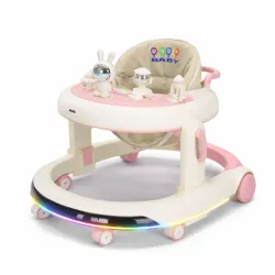 Andador para Bebe con Musica y Luces Rosa