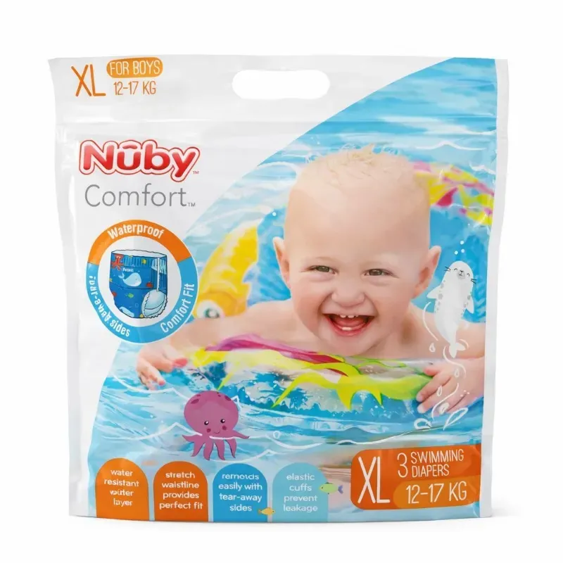Bañadores desechables Nuby Comfort talla XL para niño (3 piezas)