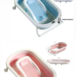 Bañeras con Termómetro y Soporte para Bebés