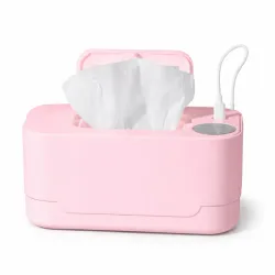 Calentador Eléctrico de Toallitas para Bebé Rosa