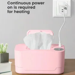 Calentador Eléctrico de Toallitas para Bebé Rosa