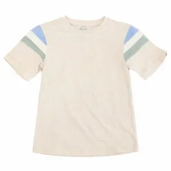 Pullover Beige con Rayas en Mangas