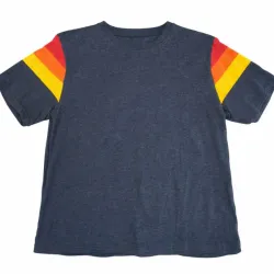 Pullover Gris con Rayas en Mangas