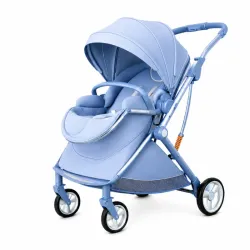 Coche de Cuatro Ruedas Color Azul Celeste