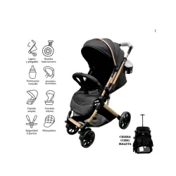 Coche para Bebe Negro