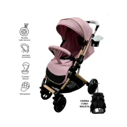 Coche para Bebe Rosa