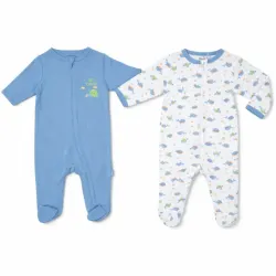 Conjunto Azul y Blanco Enterizo para Bebé