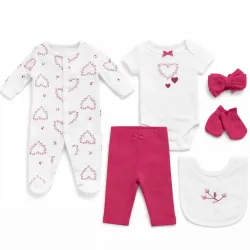 Conjunto Blanco y Vino con Body, Pantalón, Enterizo y Accesorios