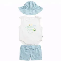 Conjunto Celeste con Gorro