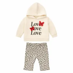 Conjunto de Abrigo Beige y Pantalon