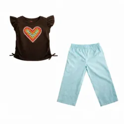 Conjunto de Blusa Negra y Pantalon