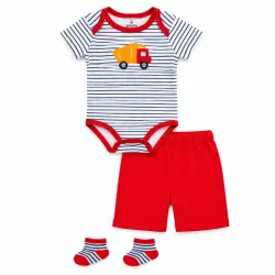Conjunto de Body con Camión, Short y Medias