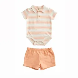 Conjunto de Body y Short Naranja