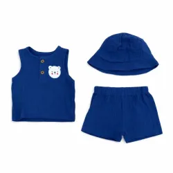 Conjunto de Pullover, Short y Gorro con Osito