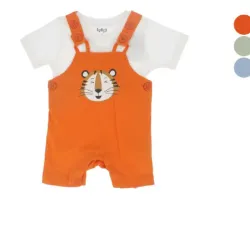 Conjunto de Camiseta y Overol para Bebé Temática Tigre