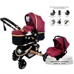 Conjunto de Coche y Silla de Auto con Accesorio