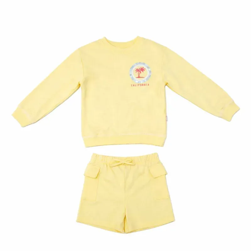 Conjunto de Enguatada y Short Amarillo