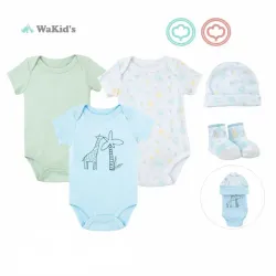 Conjunto de Enterizos con Gorro y Medias para Bebé