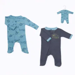 Conjunto de Enterizos para Bebé Temática Helicópteros