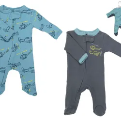 Conjunto de Enterizos para Bebé Temática Helicópteros