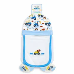 Conjunto de Gorro, Babero y Medias para Bebé 