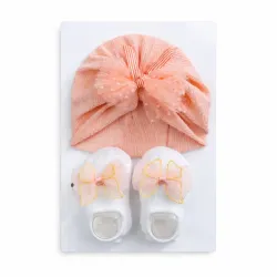 Conjunto de Gorros con Medias para Bebé 