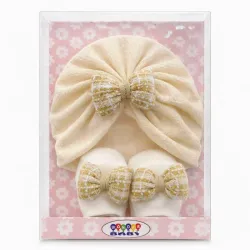 Conjunto de Gorros con Medias para Bebé 