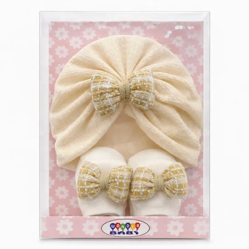 Conjunto de Gorros con Medias para Bebé