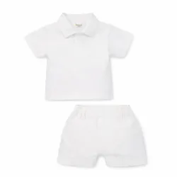 Conjunto de Pullover y Short Blanco