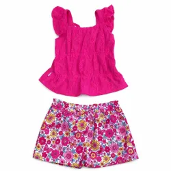 Conjunto de Short y Blusa Rosada
