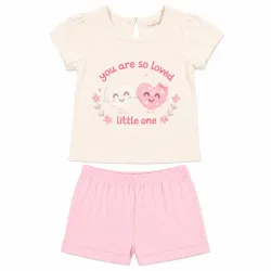 Conjunto de Short y Pulover para Bebés Niña