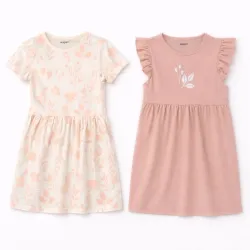 Vestidos Durazno y Crema 